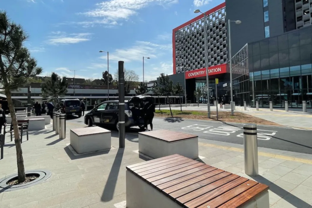 Coventry Rail Station HVM Seating