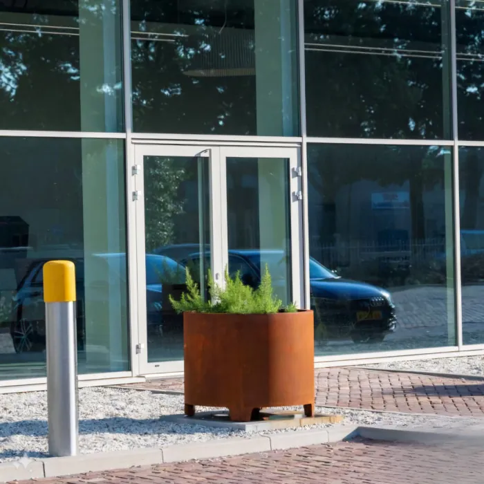 CORTEN Premium Raised ROUND Planter 800mm - 2