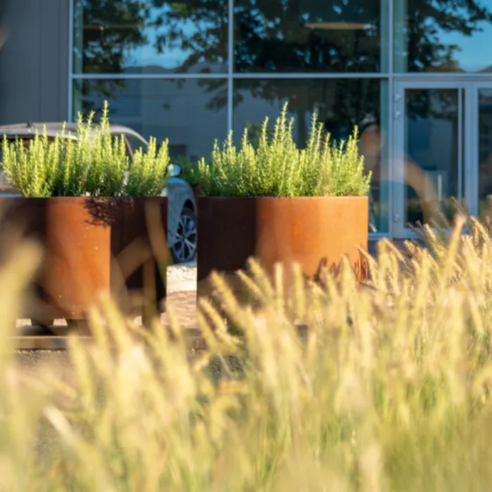 CORTEN Premium Raised ROUND Planter 800mm - 1