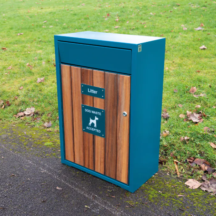 Westleigh Timber Slatted Litter Bin - 12