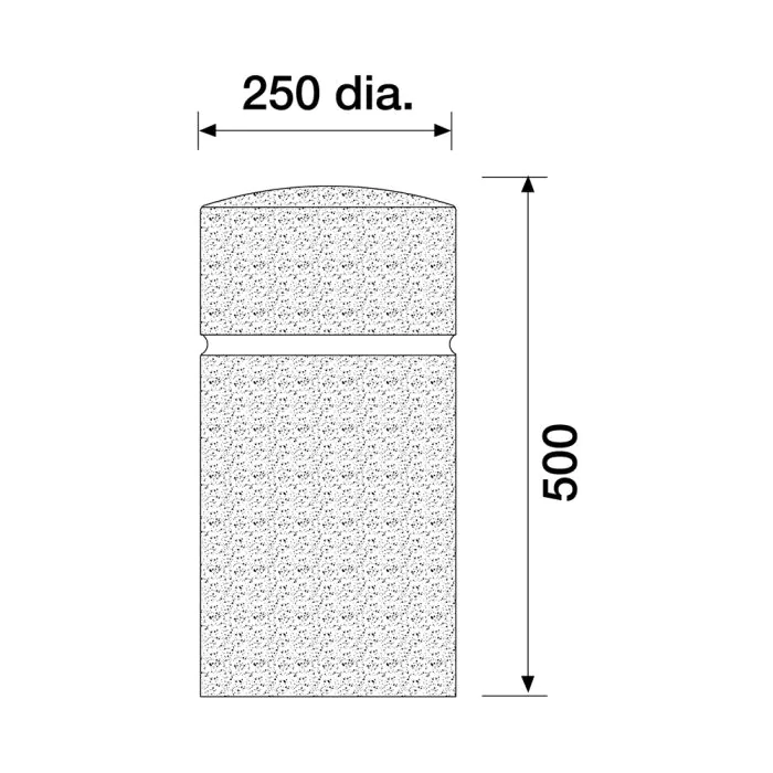 Lindrick Concrete Bollard - 3
