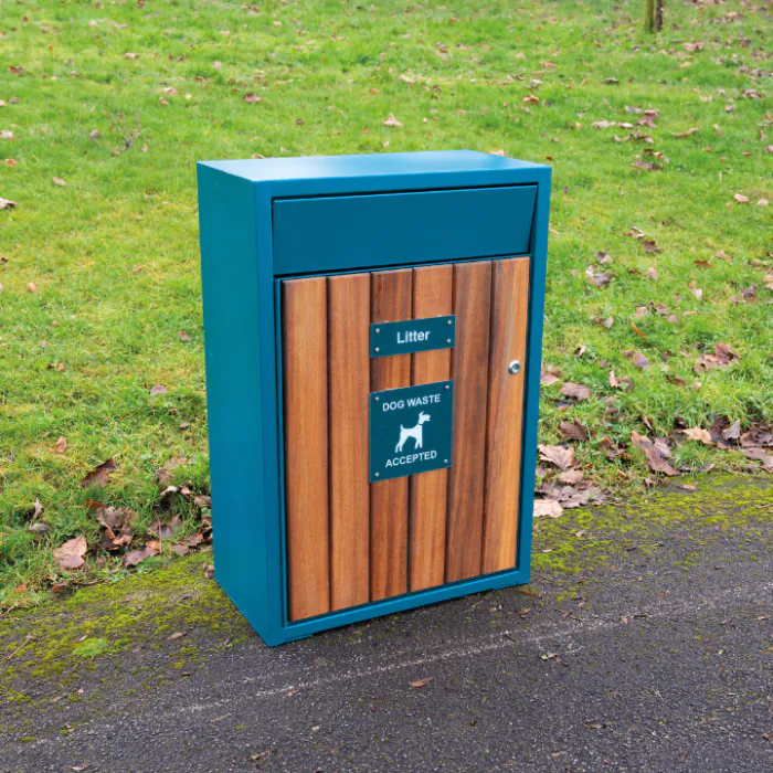 Westleigh Timber Slatted Litter Bin - 13