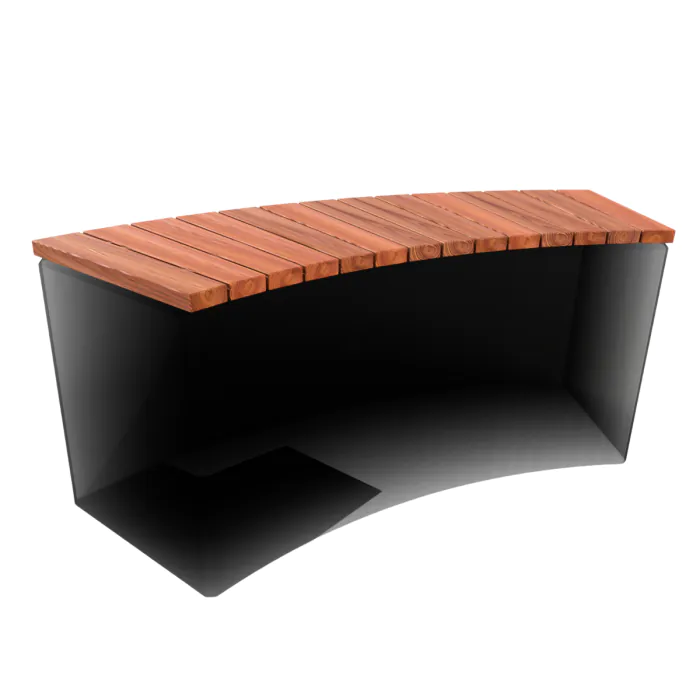 Concrete Bench Unity 1500mm Internal Radius - 2
