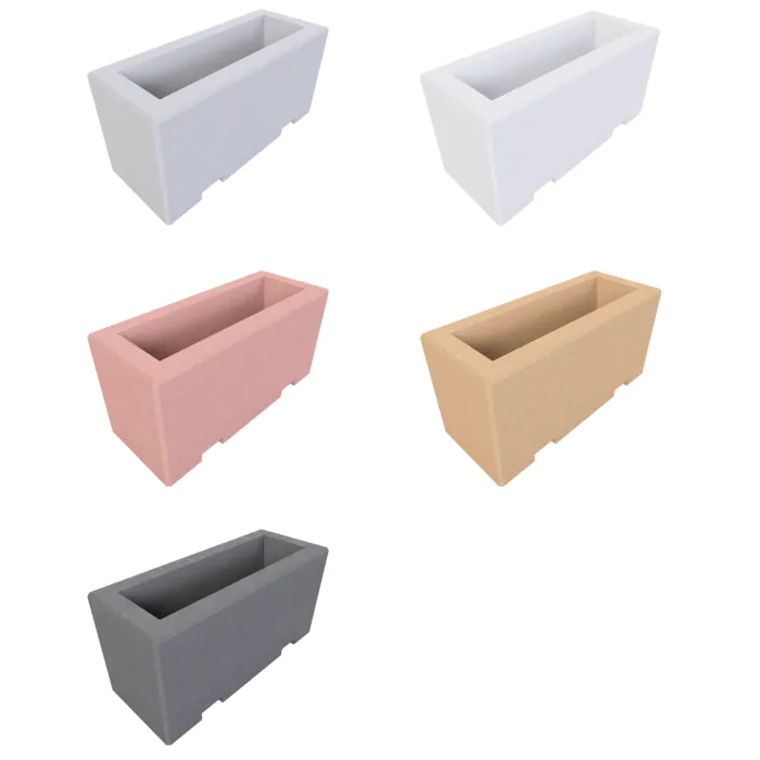 Concrete Planter Unity 1250x500x600 Complete With Fork Pockets - 3