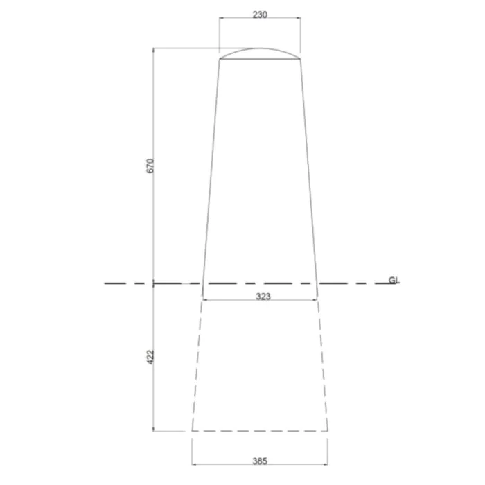 F3 Concrete Bollard - 2