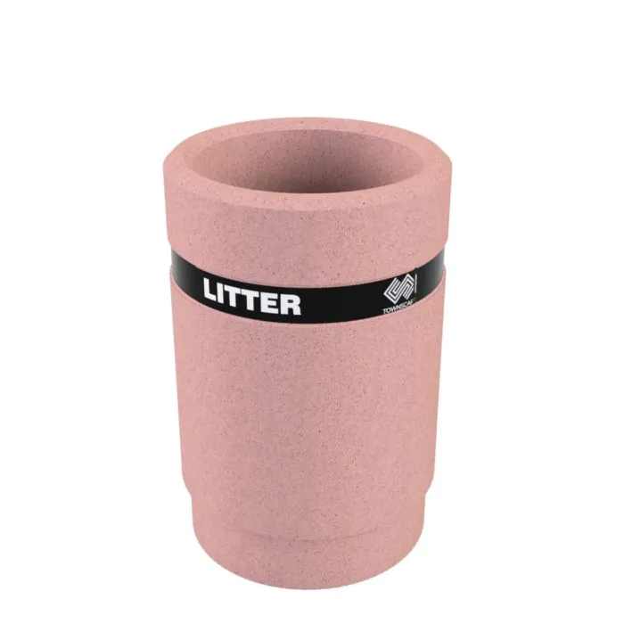 Braunton Concrete Litter Bin - 3