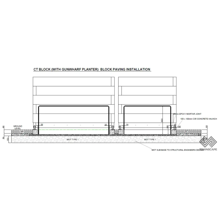 HVM Redwood Timber Planter Gunwharf to fit PAS 68 Counter Terror Block - 3