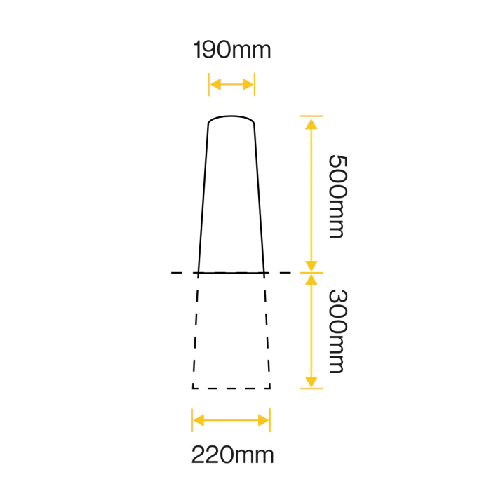 Linby Concrete Bollard - 1