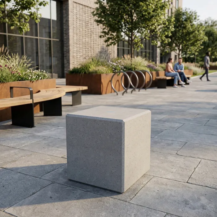 Concrete Cube Seat Unity - 6