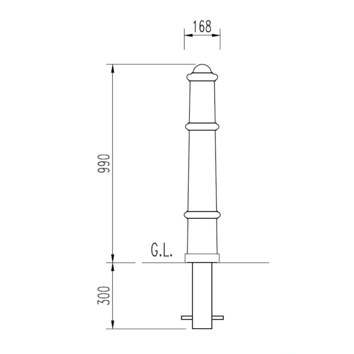 Hackney Polyurethane Bollard - 1