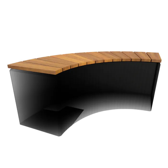 Concrete Bench Unity 800mm Internal Radius - 2
