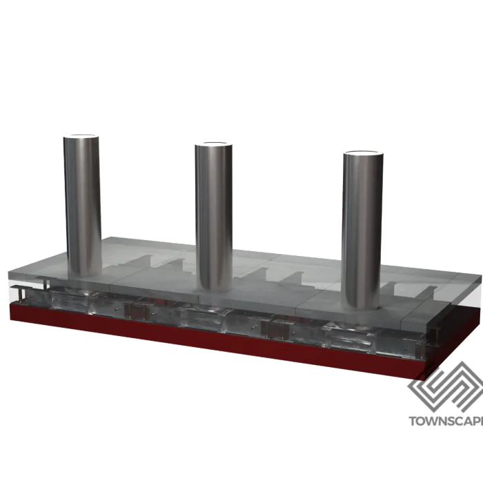 CT50 IWA 14 HVM Bollard 273mm dia 50mph Shallow Mount - 3