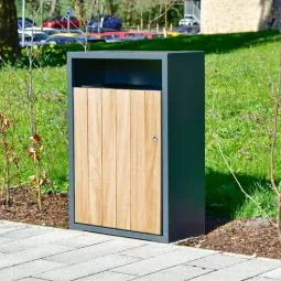 Westleigh Timber Slatted Litter Bin