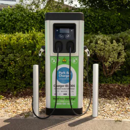 Semi Domed Sheffield Stainless Steel EV Bollard