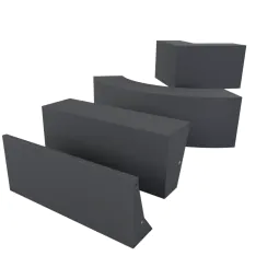 LINEAR Retaining Wall Planter / Seat - Mild Steel