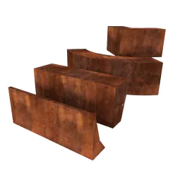LINEAR Retaining Wall Planter / Seat - Corten Steel