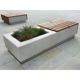 Concrete Planter Bench Bishopsgate 2400
