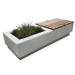 Bishopsgate Concrete Seated Planter 2400mm Bishopsgate Concrete Seated Planter 2400mm