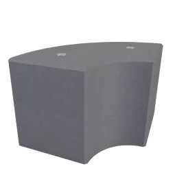 Concrete Bench Unity 300mm Internal Radius Curved