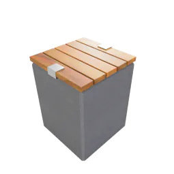 Concrete Cube Seat Unity