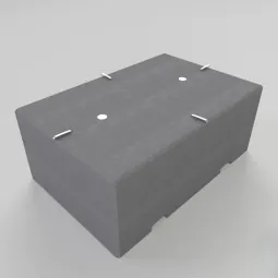 PAS 68 Chamfered Concrete Block 150 with Forklift Pockets
