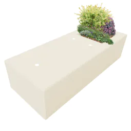 HVM Counter Terror Concrete Block 250 With integrated Planter