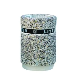 Braunton Concrete Litter Bin                        